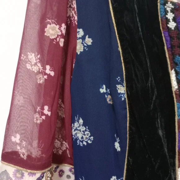 Anthropologie Maeve Quartier Latin Embroidered Patchwork Velvet Floral Dress - Picture 7 of 10
